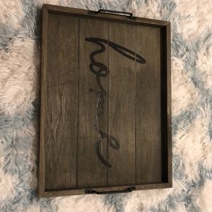 Wood Decorative Serving Tray